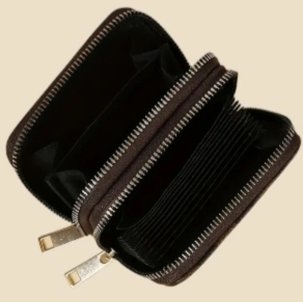 Brown Monogram Checkerboard Wallet Zip Zippy Around Double Zip Walet Brown/Black - Picture 12 of 16